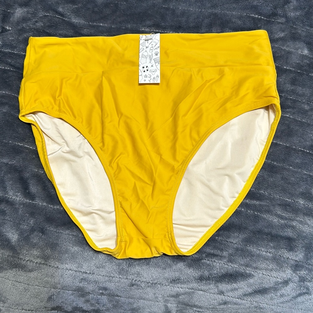 June Loop banded mid-rise bottoms in sunflower